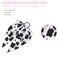 cow print Hair headband，Rabbit Bunny Ear Bow Bowknot Scrunchie Ponytail Scarf Scrunchies for Women Girls