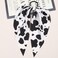 cow print Hair headband，Rabbit Bunny Ear Bow Bowknot Scrunchie Ponytail Scarf Scrunchies for Women Girls