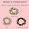 Crystal and Pearl Hair Scrunchies, Trendy Elastic Hair Ties for Girls, Stretchy Hair Bands for Ponytail, Bun, 3pcs