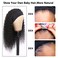 G&amp;T Headband Wig Human Hair 20 inch Curly Headband Wigs for Black Women 180% Density Glueless Wear and Go Wig 100% Brazilian Human Hair Curly Wave Headband Wigs Natural Color