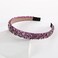 Crystal Rhinestone Headbands for Women Girls Bling Sparkly Headband Beaded Padded Hair Band Holiday Wedding Hair Accessories Purple