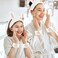 CAVETEE 3 Piece Cute Headband Set - Spa Cosmetic Elastic Headband, Wristband for Women, Face Skincare and Shower