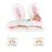 CAVETEE 3 Piece Cute Headband Set - Spa Cosmetic Elastic Headband, Wristband for Women, Face Skincare and Shower