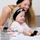 WHAVEL 3PCS Spa Set, Cute Cat Ears Headband &amp; Wrist Bands (Black)
