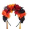Day of The Dead Headband Rose Flower Crown Halloween Party Ghost Festival Headband Women's Headpiece Hair Hoop