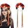 Day of The Dead Headband Rose Flower Crown Halloween Party Ghost Festival Headband Women's Headpiece Hair Hoop