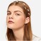 Boho Long Pearl Headband Gold Pearl Hairchain French Wedding Bridal Head Chain Headpiece Tiny Pearl Head Chain Decorative Hair Accessories for Women and Girls Headdress