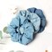 Denim Paisley Scrunchies Pack of 6 - Hair Ties, Ponytail Holders, and Elastic Hair Bands for Women and Girls