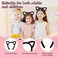 WXJ13 4 Pieces Cat Ears Headbands, Plush Soft Ears, Black Cat Ears for Makeup, Shower, Cosplay, Black