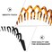 Hair Bands Comb Headband 2pcs Black Plastic Sharks Tooth Hair Comb Headband Hair Hoop Wavy Toothed Hairband For Women Men (Black, Amber) Headbands Black Headband