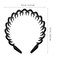 Hair Bands Comb Headband 2pcs Black Plastic Sharks Tooth Hair Comb Headband Hair Hoop Wavy Toothed Hairband For Women Men (Black, Amber) Headbands Black Headband