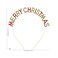 Soochat Merry Christmas Rhinestone Headbands, Xmas Crystal Hair Hoops Christmas Party Headdress Hair Accessory for Women Girls