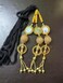 Paranda Parandi Hair Accessory Braid Tassles Extensions with Mirror Punjabi Paranda Wedding Bridal Pranda