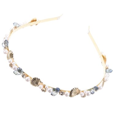 Beaupretty Seashell Pearl Mermaid Beach Wedding Hair Accessories for Women Girls