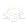 Uonlytech Metal Wavy Hair Bands and Headbands Set - 3pcs Gold Hair Hoops for Women, Girls and Sports