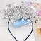 Soochat Happy New Year Headband Tiara New Year&rsquo;s Eve Hairbands New Year Party Supplies Hair Accessory Gifts