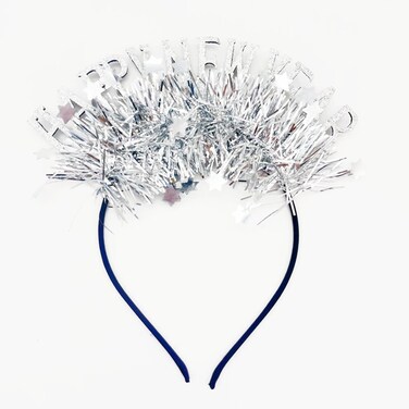 Soochat Happy New Year Headband Tiara New Year&rsquo;s Eve Hairbands New Year Party Supplies Hair Accessory Gifts