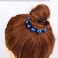 AKOAK Sweet and Elegant Simulation Big Pearl Hair Rope Handmade Beaded Elastic Hair Tie, Ponytail, Girls and Ladies Hair Accessories, Pack of 1 (Blue)
