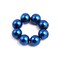 AKOAK Sweet and Elegant Simulation Big Pearl Hair Rope Handmade Beaded Elastic Hair Tie, Ponytail, Girls and Ladies Hair Accessories, Pack of 1 (Blue)