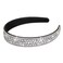 WLLHYF Headband Thick Hairband Cute Black Sparkling Bling Head Wrap 90s Disco Hair Accessories Crystal Diamond Rhinestone Headwear Birthday Easter Party Gifts For Women Bridal (Thin Style)