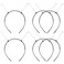 Didiseaon 6pcs Alien Antenna Headband Martian Alien Head Boppers Black Spring Hairband DIY Teeth Comb Headband Hair Band Making Craft Supplies