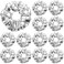 Lyrow 12 Pack Mirror Disco Sequin Hair Scrunchies Metallic Silver Hair Accessories for 80s 90s Birthday Western Bridal Shower Bachelorette New Year(Silver)