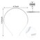 24 Pieces Smooth Metal Headbands Blank Metal Headbands DIY Craft Wire Frame Hairband for Women Hair Accessory