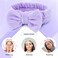 12 Pack Solid Super Soft Stretchy Flannel Big Bow Headbands for Washing Face Makeup Shower Skin Care Spa Hair Bands Headwraps for Women Girls Teens