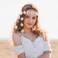 DOCILA Flower Headbands For Women Hippie Floral Hairband Boho Fairy Crown Wedding Parties Outfit Costume Hair Accessories