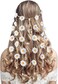 DOCILA Flower Headbands For Women Hippie Floral Hairband Boho Fairy Crown Wedding Parties Outfit Costume Hair Accessories