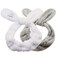 Dofash 2Pcs Cute Rabbit Ear Washing Face Headbands Animal Elastic Hair Bands for Washing Face,Makeup Cosmetic Beauty Hairband for Women Girls（White and Gray