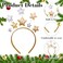 Star Headband, Gold Glitter Star Headpiece, Star Costume Adult, Star Headbands for Women, Christmas Star Hairband, Holiday Birthday Party Festival Headwear Hair Accessories for Girls