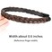 Braided Headband With Teeth Braids Hairband With Tooth Synthetic Hair Band Plaited Hairband For Women (Copper Brown)