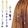 Holibanna Hair Braid Rings 3pcs Blue Evil Eye Hair Jewelry Dreadlock Long Gold Metal Spiral Coil Hair Cuff Beads Cuff Clip Hair Decoration for Women Girls