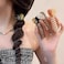 mdgfge Heart Design Ponytail Elastic Hair Bands Rubber Ties Bundle Scrunchies Telephone Wire Accessories Women