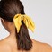 AEGYPIUS 2Pcs Silk Hair Ties, Hair Bows for Women, Butterfly Bow Scrunchies - Ideal for Parties &amp; Everyday Use - Yellow