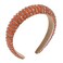 Beaded Rhinestone Headband for Women Girls Fashion Sparkly Crystal Headband Bling Thick Padded Hairband Fancy Jeweled Head Band Festival Hair Accessories B-(Orange &amp; Gray)