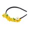 Headbands for Women Girls, Headband Flower Head Bands, Bridal Wedding Hair Accessories for Women (Yellow-1)