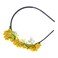 Headbands for Women Girls, Headband Flower Head Bands, Bridal Wedding Hair Accessories for Women (Yellow-1)