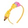 Back to School Headband Yellow Pencil Headband Polka Dot Pattern Design Non Slip Headband Bow School Hair Band Hair Accessories for Girls Back To School Outfits 1PCS
