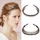 Etercycle Plastic Headbands for Women, Fashion Non Slip Headbands with Teeth, Wide Hair band Hair Accessories for Women and Girls (Dark brown)