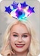 CASDRE Light up Headband LED Eye Headbands Star Hair Hoop Rave Costume Headwear Hair Accessories for Women