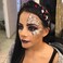 Halloween Headbands for Women Rhinestone Knotted Headband Pumpkin Bat Ghost Headbands- Black