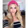 YISSION 1PC Pearl Knotted Headband for Women Non Slip Beaded Headband Wide Pearl Headbands for women Jeweled Embellished Hairband Hot Pink Head Band Hair Accessories for Women Girls