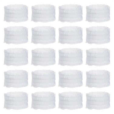PENTA ANGEL Disposable Spa Headband for Women 20Pcs Non-Woven Facial Headbands Stretch Skin Care Hair Band Head Wraps for Girls Makeup Sports Yoga (20)