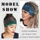 FULZTEY Boho Headbands for Women Fashion Floral Print Hairbands Knotted Wide Head Band Large African Headwraps Elastic Non Slip Yoga Workout Bandana Cotton Thick Turban Hair Accessories 3Pcs