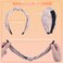 LOVNFC Womens Headbands, 6Pcs Knotted Head Bands No Slip Fashion for Girls Wide Top Knot Turban Colorful Jeweled Embellished
