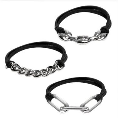 Bracelet Hair Ties With Black Elastic, Looks Cute On Your Wrist And Great In Your Hair from Maya J (Silver, Metal accents) HT33W