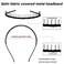 Zhanmai 10 Pieces Unisex Metal Hairband Teeth Comb Hair Hoop Headband Hair Accessories