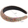 Rhinestone Headband Women Fashion Handmade Colorful Headband Crystal Diamond Bling Headbands Padded Headband Glitter Beaded Jeweled Hairband Sparkle Hair Accessories